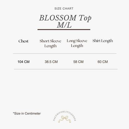 Blossom Top Short Sleeves (adult)