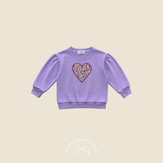 Love Sweatshirt Lilac