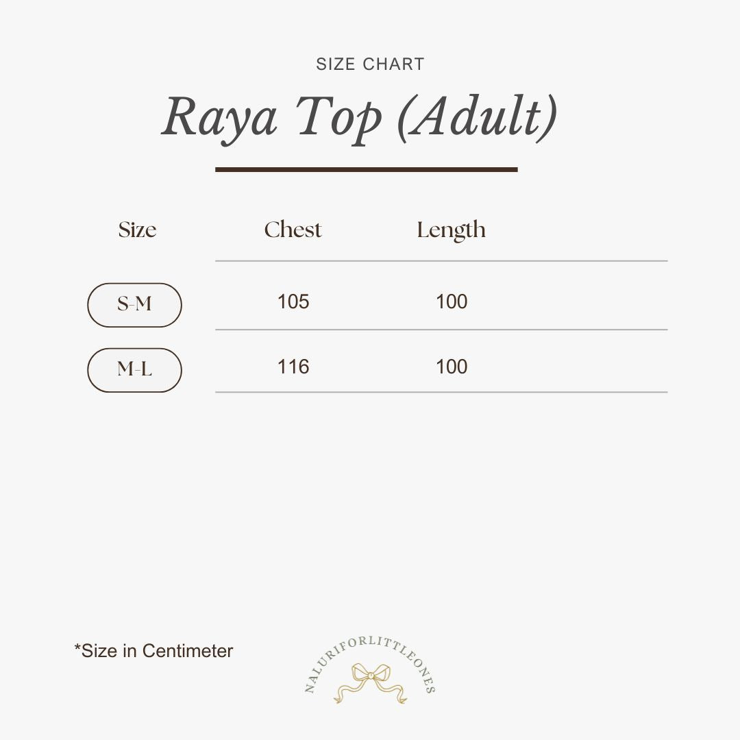 Raya Top (kids/adult)
